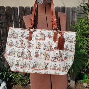 Dooney & Bourke Disney White and Brown Tote Bag